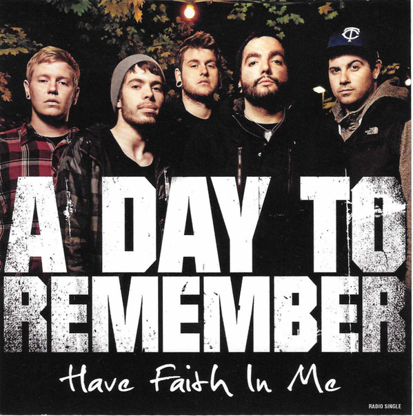 A DAY TO REMEMBER - Have Faith In Me cover 