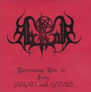 ABHOR - Performing Live in Italy 1/04/03 and 5/17/03 cover 