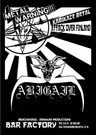 ABIGAIL - Kamikaze Metal Attack over Finland cover 