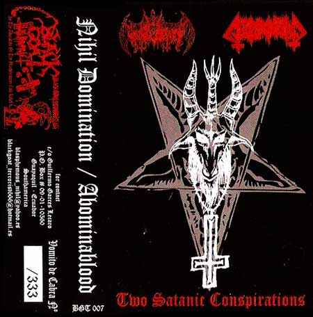 ABOMINABLOOD - Two Satanic Conspirations cover 
