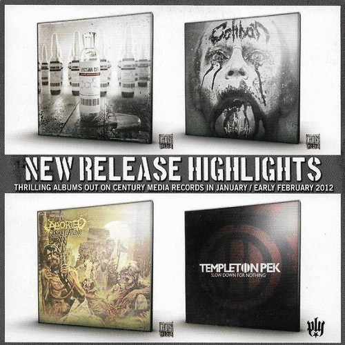 ABORTED - New Release Highlights (Thrilling Albums Out On Century Media Records In January/Early February 2012) cover 