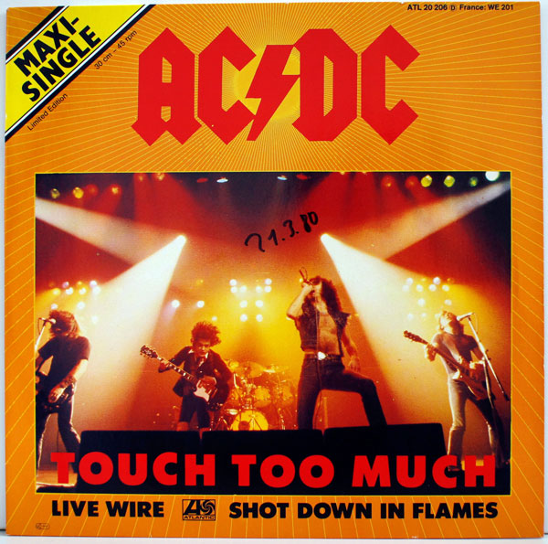 AC/DC - Touch Too Much cover 