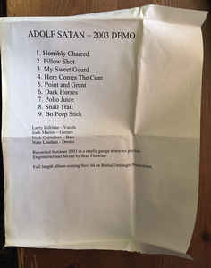 ADOLF SATAN - 2003 Demo cover 