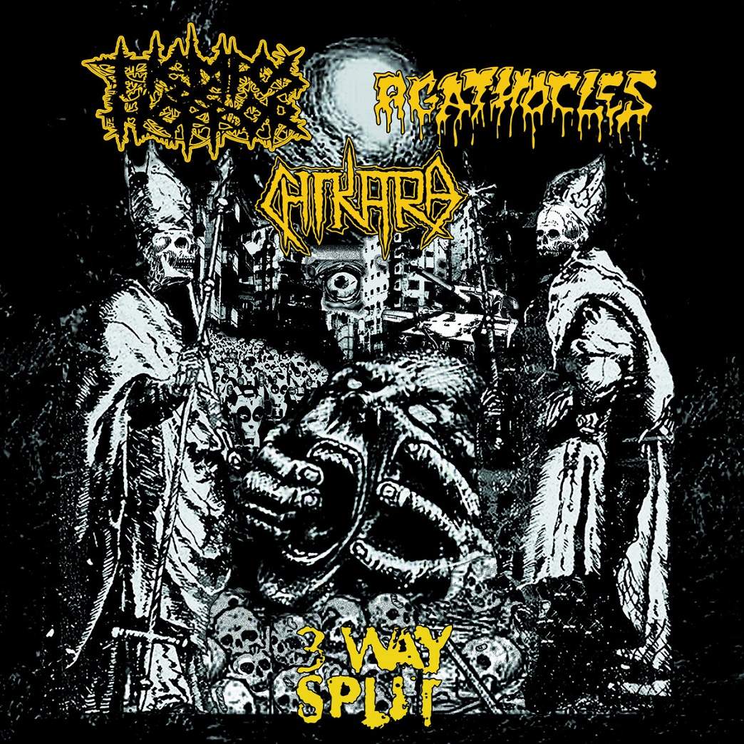 AGATHOCLES - 3 Way Split (Agathocles / Tiempos de Horror/ Chikara) cover 