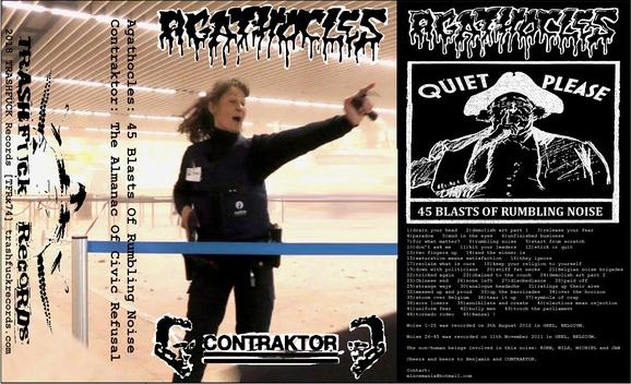 AGATHOCLES - 45 Blasts of Rumbling Noise / The Almanac of Civil Refusal cover 