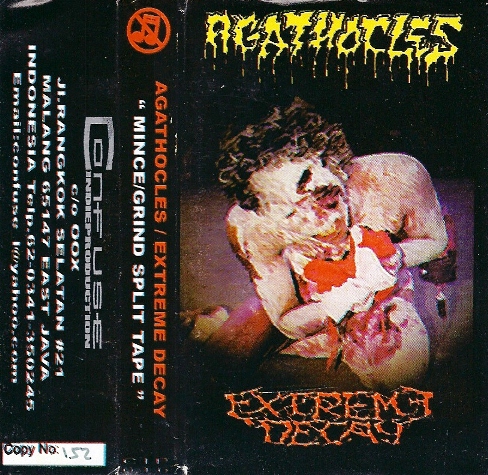 AGATHOCLES - Mince/Grind Split Tape cover 