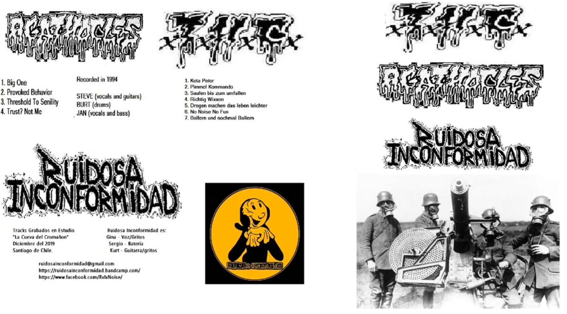 AGATHOCLES - Agathocles / xTxHxCx / Ruidosa Inconformidad cover 