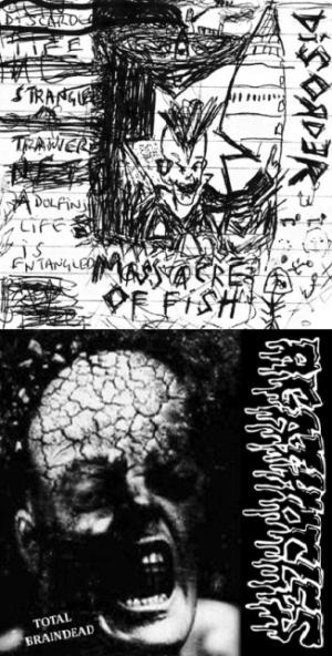 AGATHOCLES - Massacre of Fish / Total Braindead cover 