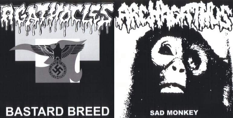 AGATHOCLES - Sad Monkey / Bastard Breed cover 