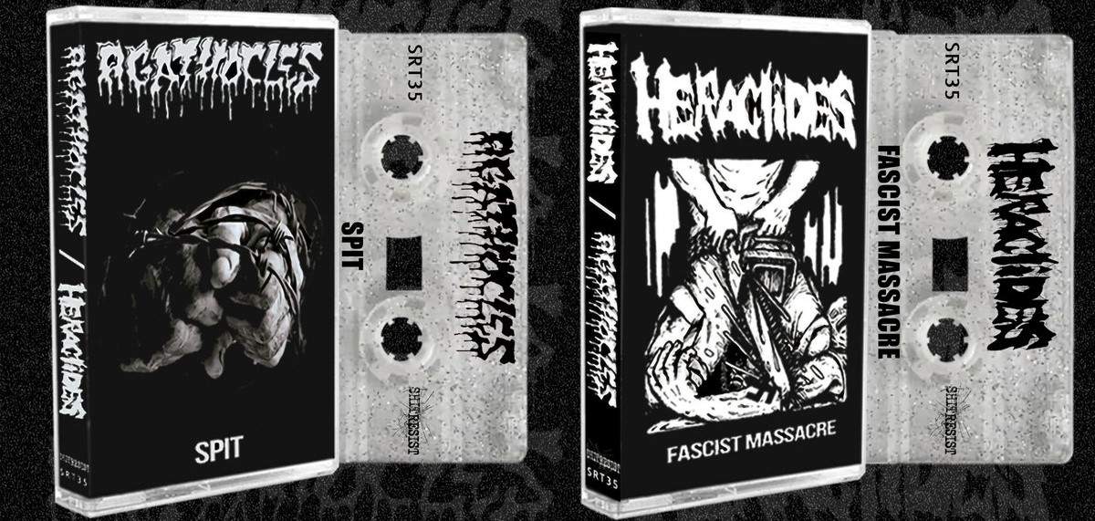 AGATHOCLES - Spit / Fascist Massacre cover 