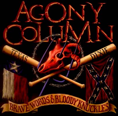 AGONY COLUMN - Brave Words and Bloody Knuckles cover 