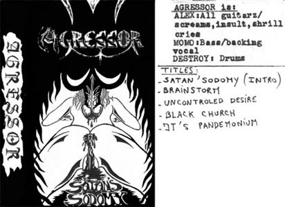 AGRESSOR - Satan's Sodomy cover 