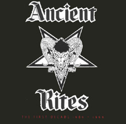 ANCIENT RITES - The First Decade 1989 - 1999 cover 