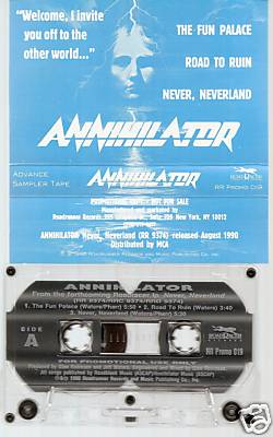 ANNIHILATOR - Never, Neverland (Promo) cover 
