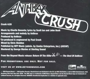 ANTHRAX - Crush cover 