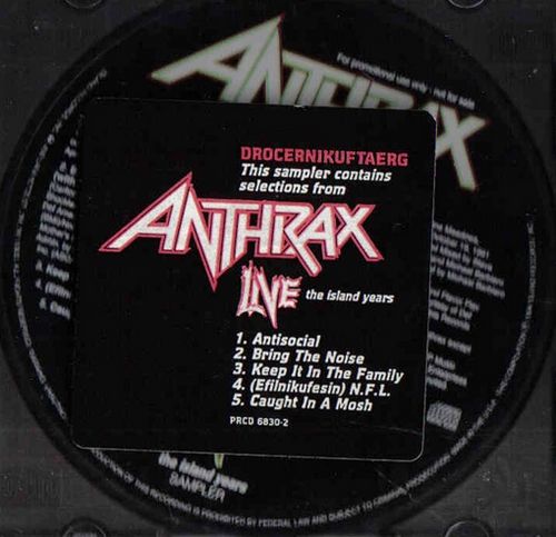 ANTHRAX - Drocernikuftaerg cover 