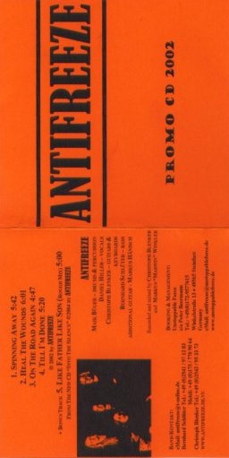 ANTIFREEZE - Promo CD 2002 cover 