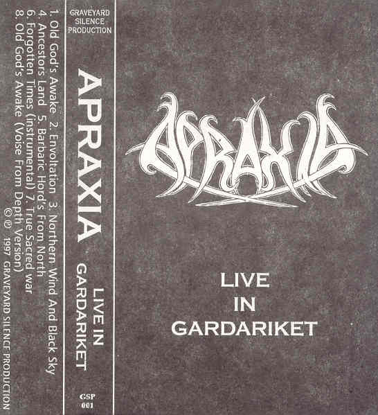 APRAXIA - Live in Gardariket cover 