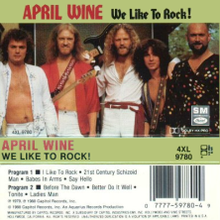 APRIL WINE - We Like to Rock cover 