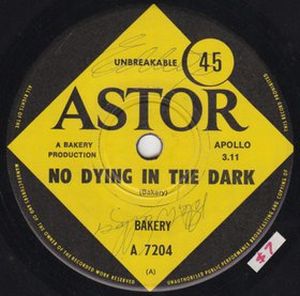 BAKERY - No Dying in the Dark cover 