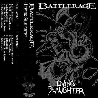 BATTLERAGE - Living Slaughter cover 