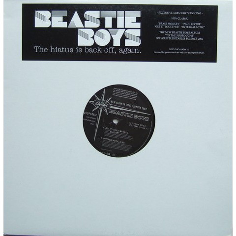 BEASTIE BOYS - The Hiatus is Back Off, Again cover 
