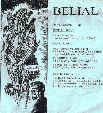 BELIAL - Aftertaste cover 