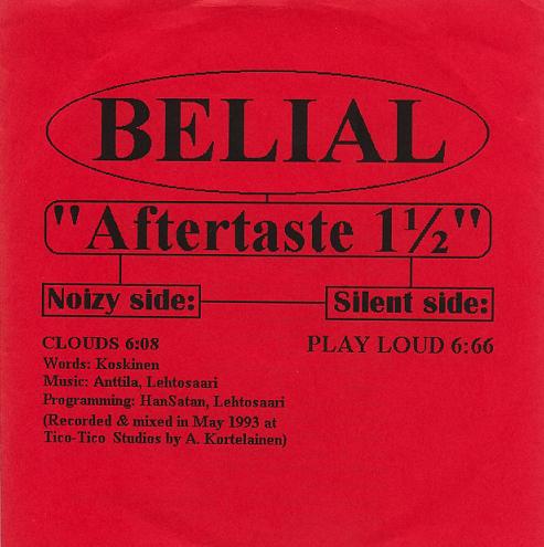 BELIAL - Aftertaste 1 1/2 cover 