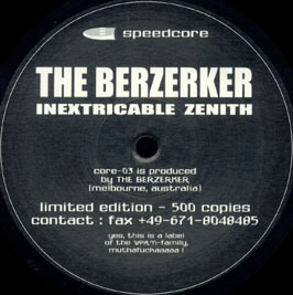 THE BERZERKER - Inextricable Zenith cover 