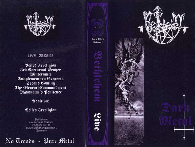 BETHLEHEM - Dark Metal cover 