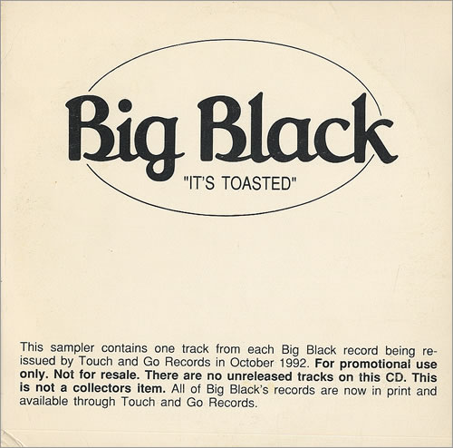 BIG BLACK - It's Toasted cover 