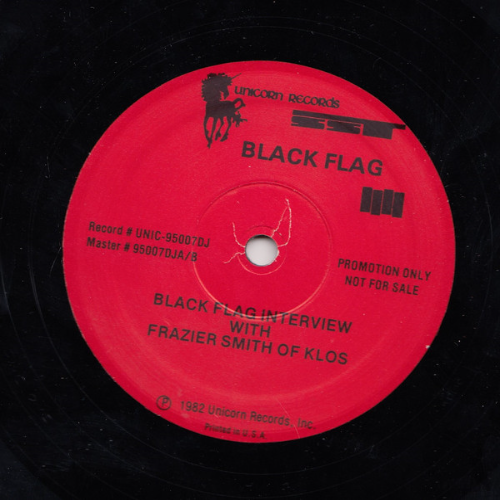 BLACK FLAG - Black Flag Interview With Frazier Smith Of KLOS cover 