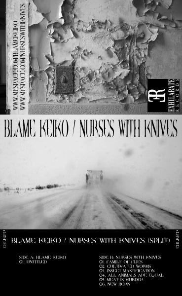BLAME KEIKO - Blame Keiko / Nurses With Knives cover 