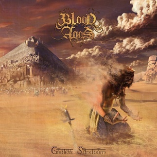 BLOOD AGES - Godless Sandborn cover 