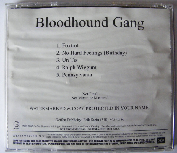 BLOODHOUND GANG - Hefty Fine (CD sampler) cover 