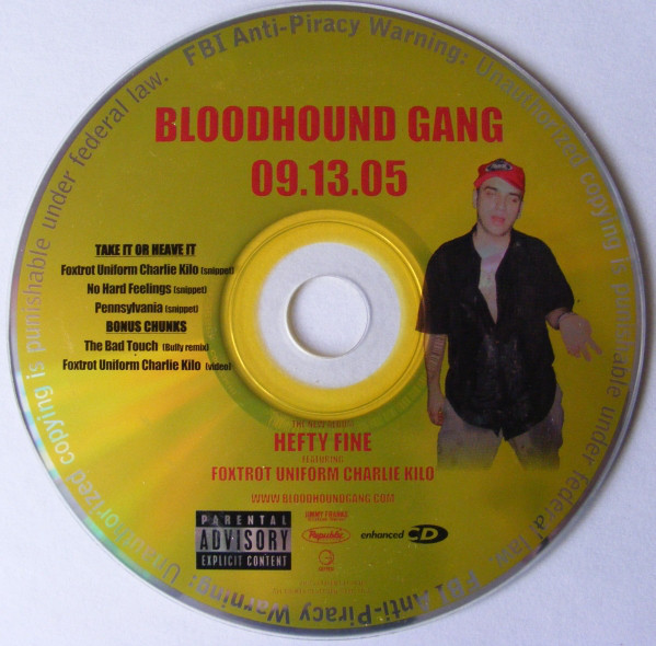 BLOODHOUND GANG - Hefty Fine (enhanced CD sampler) cover 