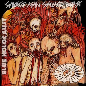 BLUE HOLOCAUST - Savage Man Savage Beast / Microphallus / Blue Holocaust cover 