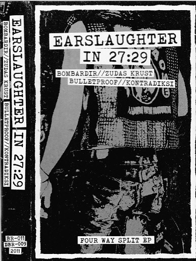 BOMBARDIR - Earslaughter In 27:29 - Four Way Split EP cover 