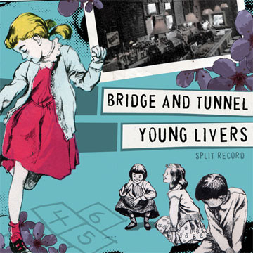 BRIDGE AND TUNNEL - Bridge And Tunnel / Young Livers Split Record cover 