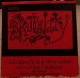 BRUTALITY - Abomination & Now Mosh 2013 Re-recordings cover 