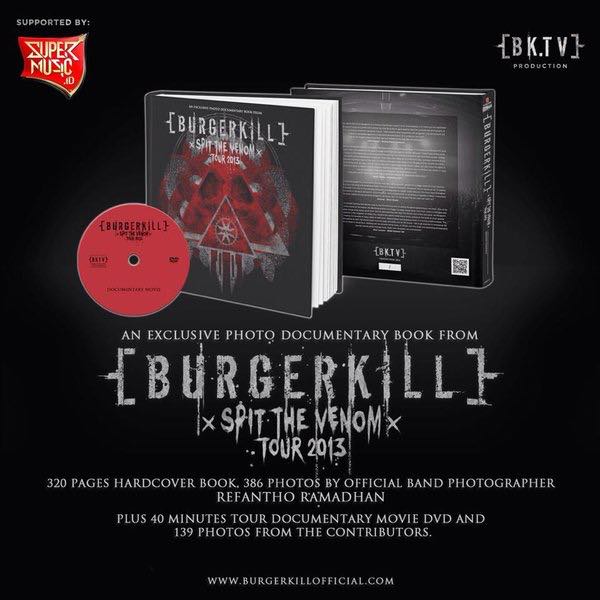 BURGERKILL - Spit The Venom Tour 2013 Photobook cover 