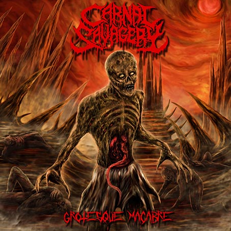 CARNAL SAVAGERY - Grotesque Macabre cover 