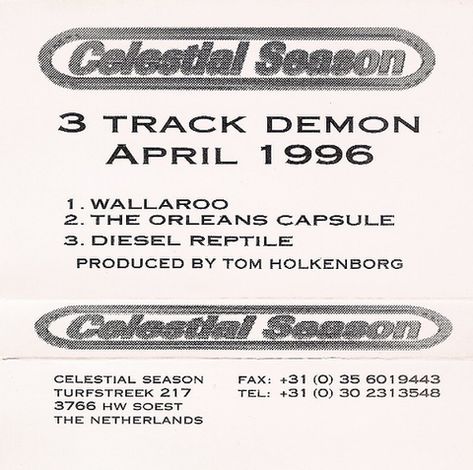 CELESTIAL SEASON - 3 Track Demon cover 
