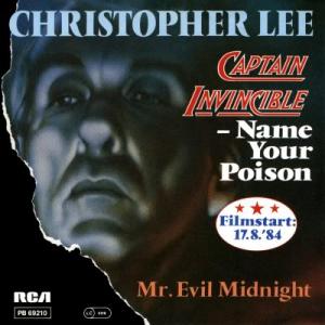 CHRISTOPHER LEE - Captain Invincible - Name Your Poison cover 