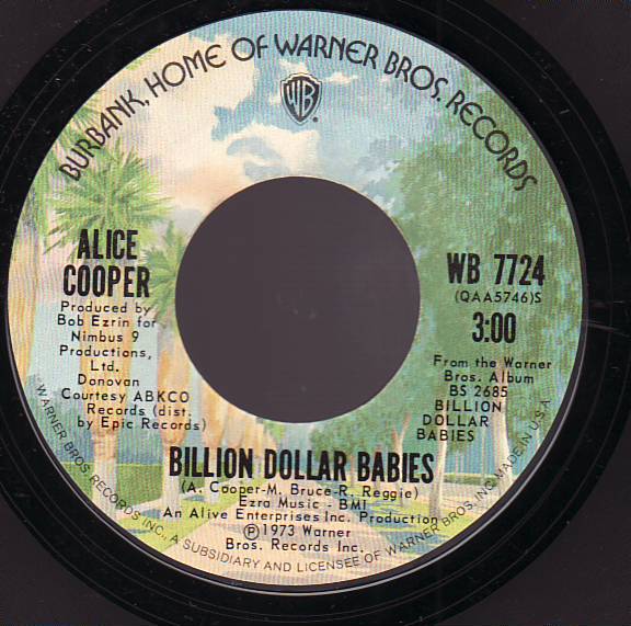 ALICE COOPER - Billion Dollar Babies cover 