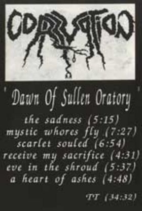 CORRUPTION - Dawn of Sullen Oratory cover 