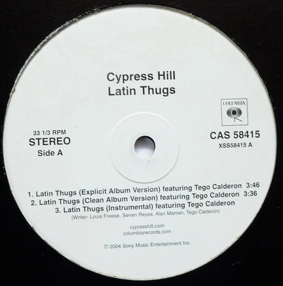 CYPRESS HILL - Latin Thugs cover 