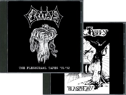 DARK ABBEY - The Fleshcrawl Tapes '91-'92 / Blasphemy cover 
