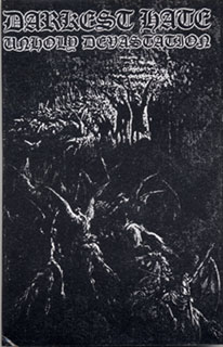 DARKEST HATE - Unholy Devastation cover 