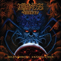 DARKNESS ETERNAL - Misanthropic Annihilation cover 